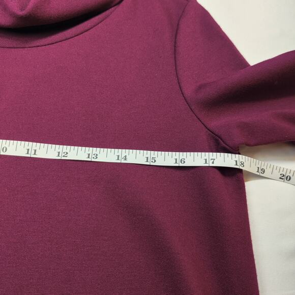 Isabella Oliver Maternity Tunic Dress Turtleneck Aubergine Purple Small A-line - Picture 12 of 15